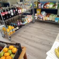 inside shop - shows new flooring inside shop - shows new flooring