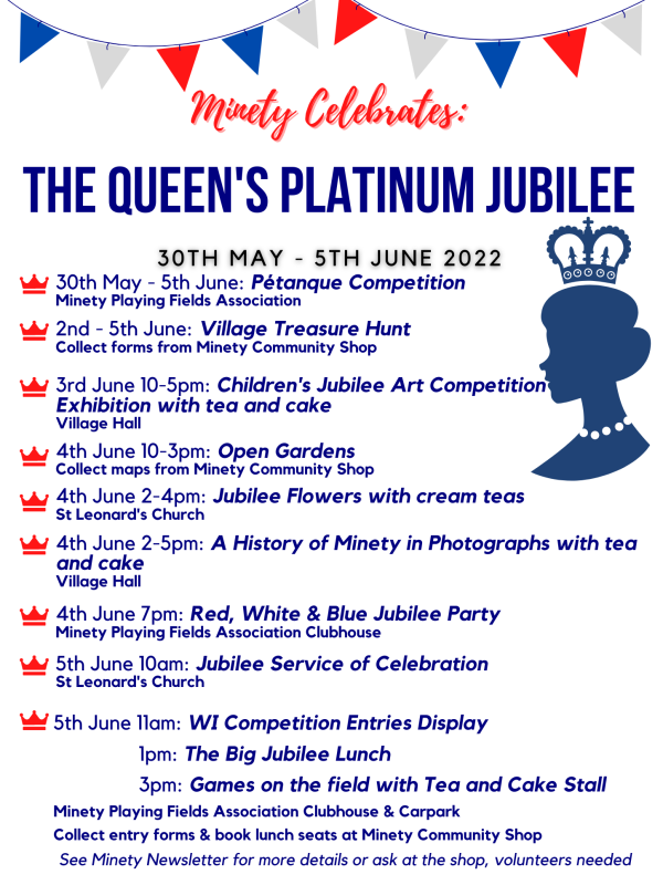 Jubilee Itinerary with Church Events